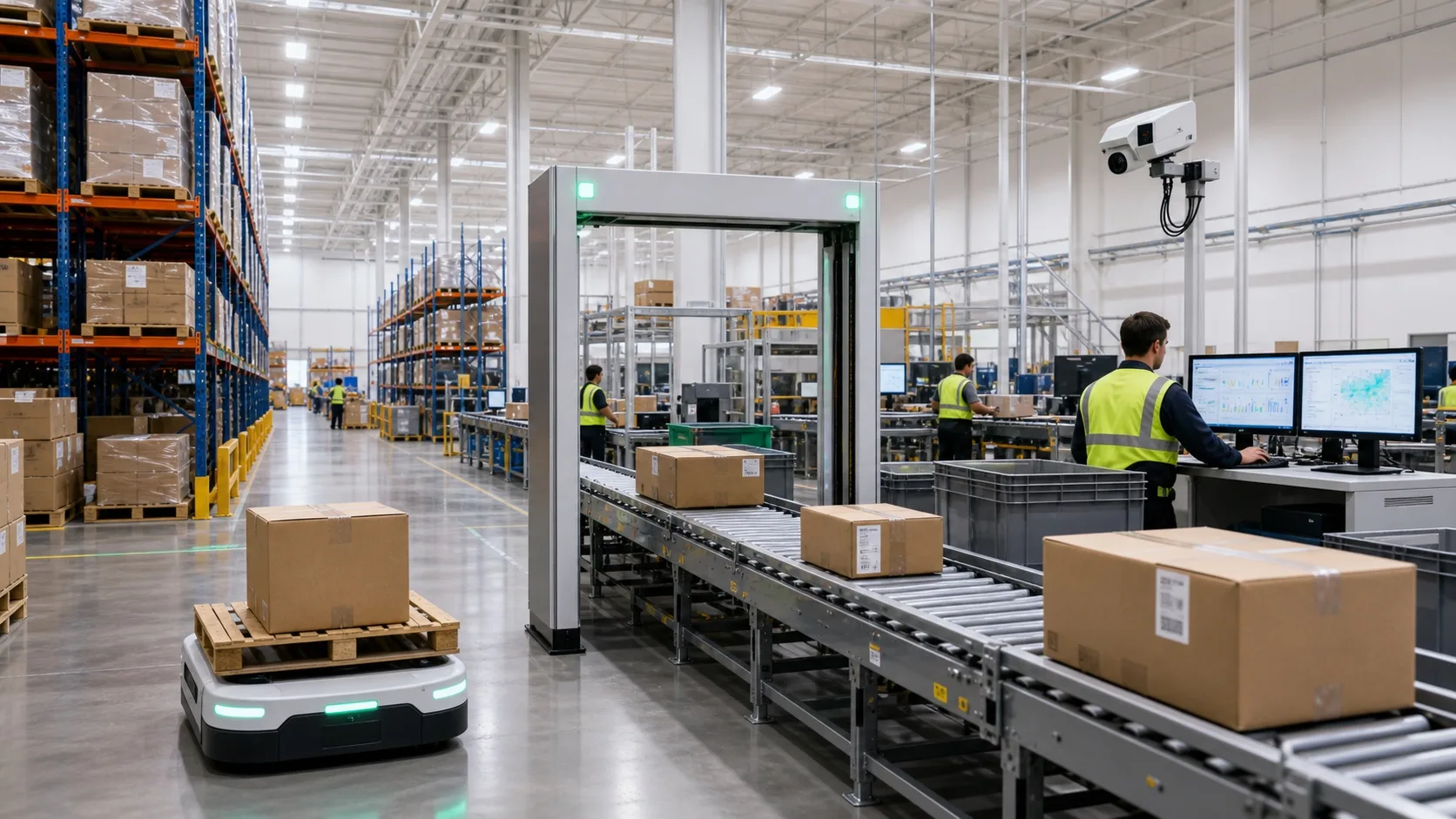 Makzom Warehouse AI features — live inventory tracking, computer vision monitoring, and executive analytics