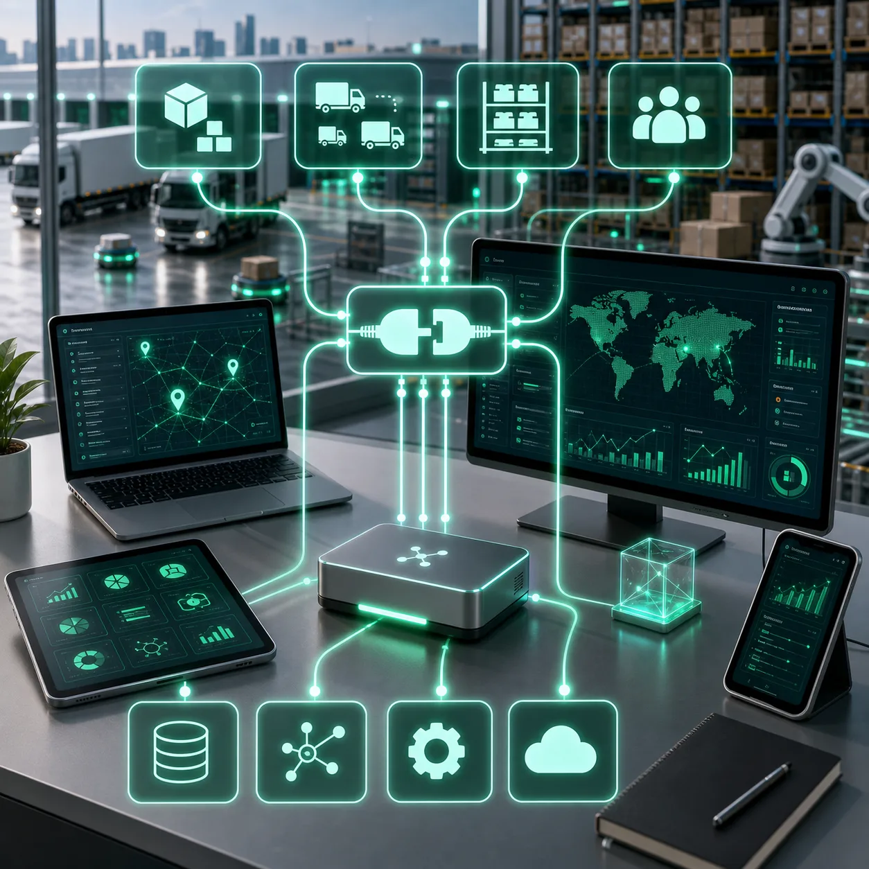 Connects to Existing ERP and TMS