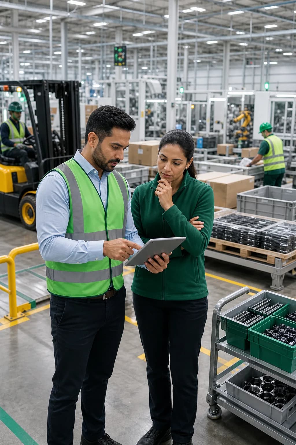 Complex manufacturing logistics and production challenges
