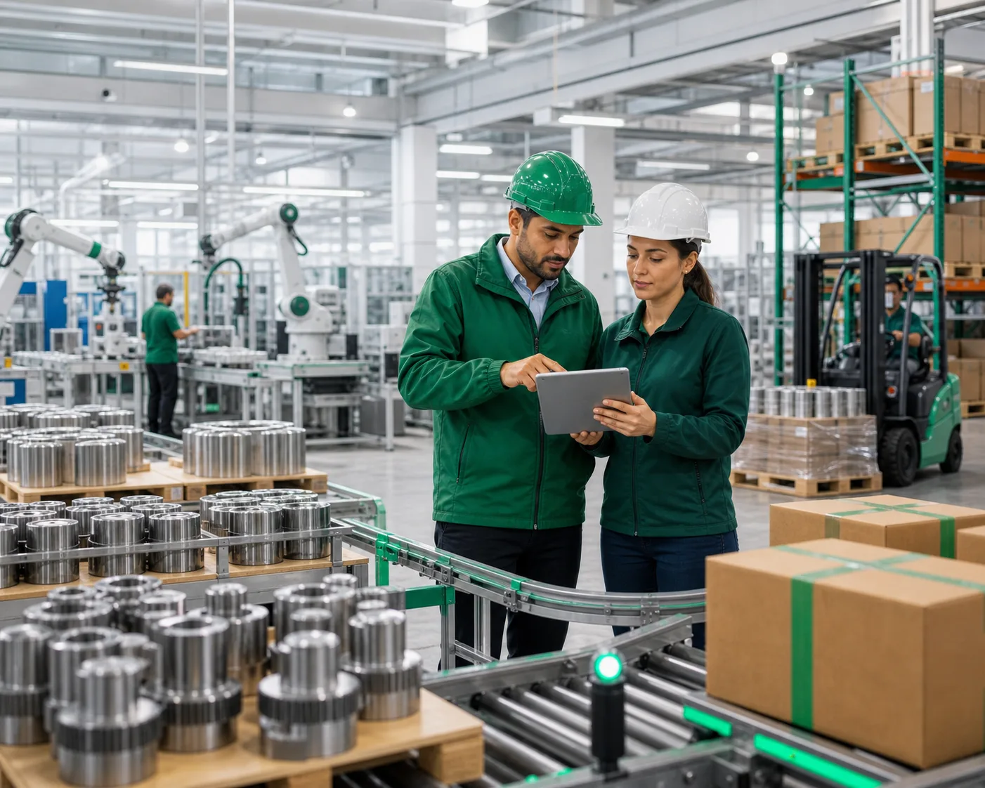 AI-powered manufacturing production and logistics operations